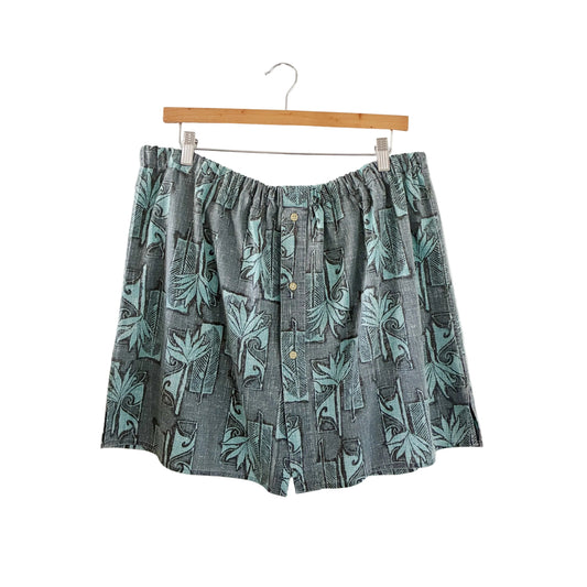 HANA HOU // Coco Top 051 // Made in Hawai'i with mens size 2XL pre-loved aloha shirt