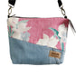 HANA HOU // Diagonal Crossbody 003 // Made in Hawai'i with upcyled jeans and aloha shirt