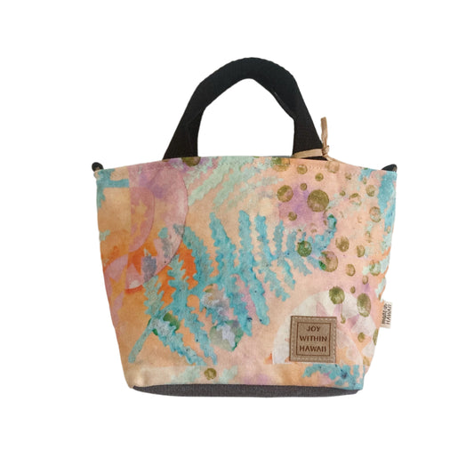 HAWAI'I ARTIST // Mini Tote Crossbody 011 // Print design by Bless You Hawai'i Handmade