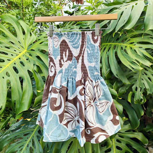 HANA HOU // Ka'ina Top 014 // Made in Hawai'i with pre-loved aloha shirt