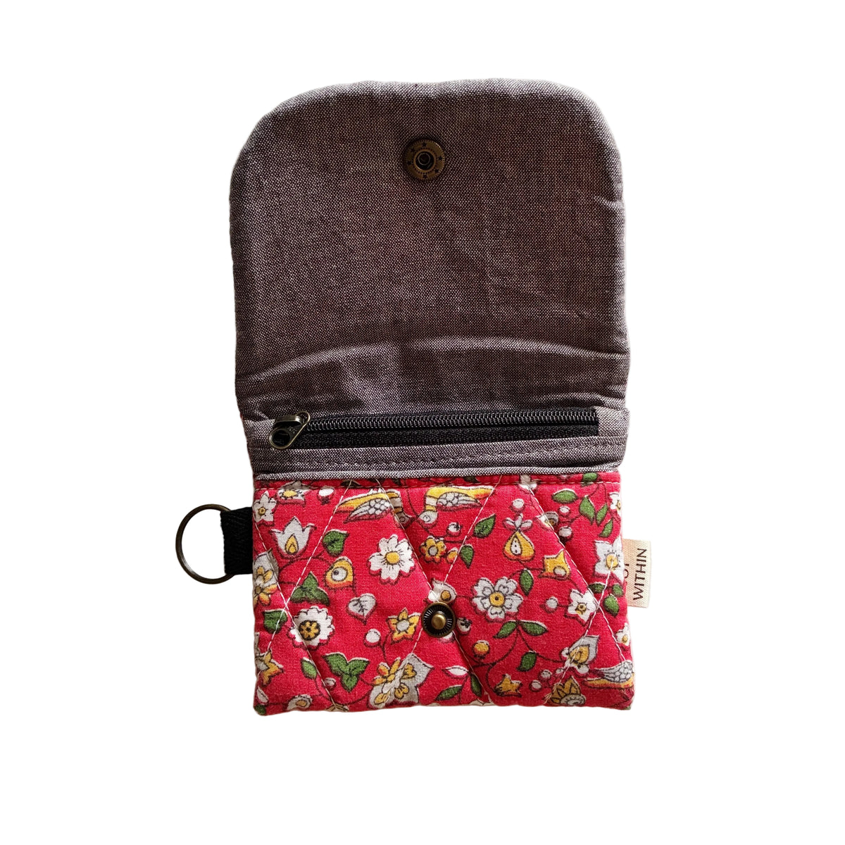 HANA HOU // MINI PUFFY WALLET 003 // Made in Hawaii with pre-loved aloha shirt
