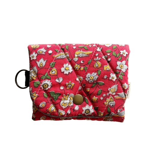 HANA HOU // MINI PUFFY WALLET 002 // Made in Hawaii with upcycled fabric