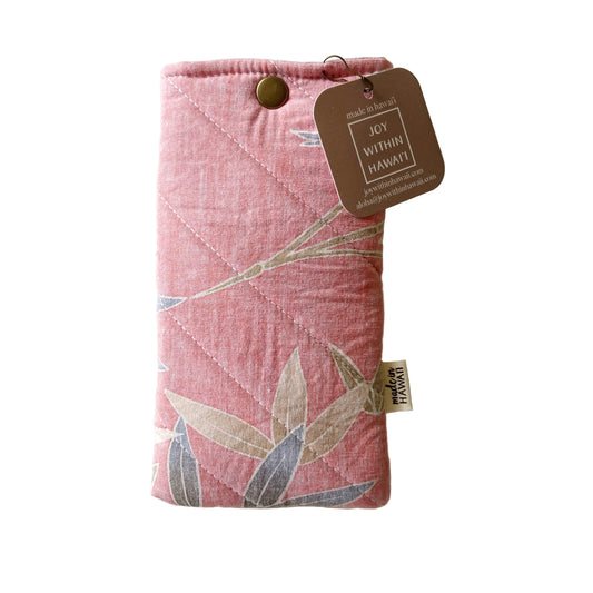 Hana Hou / Sunglass Pouch 004 / Made in Hawaii with upcycled fabric