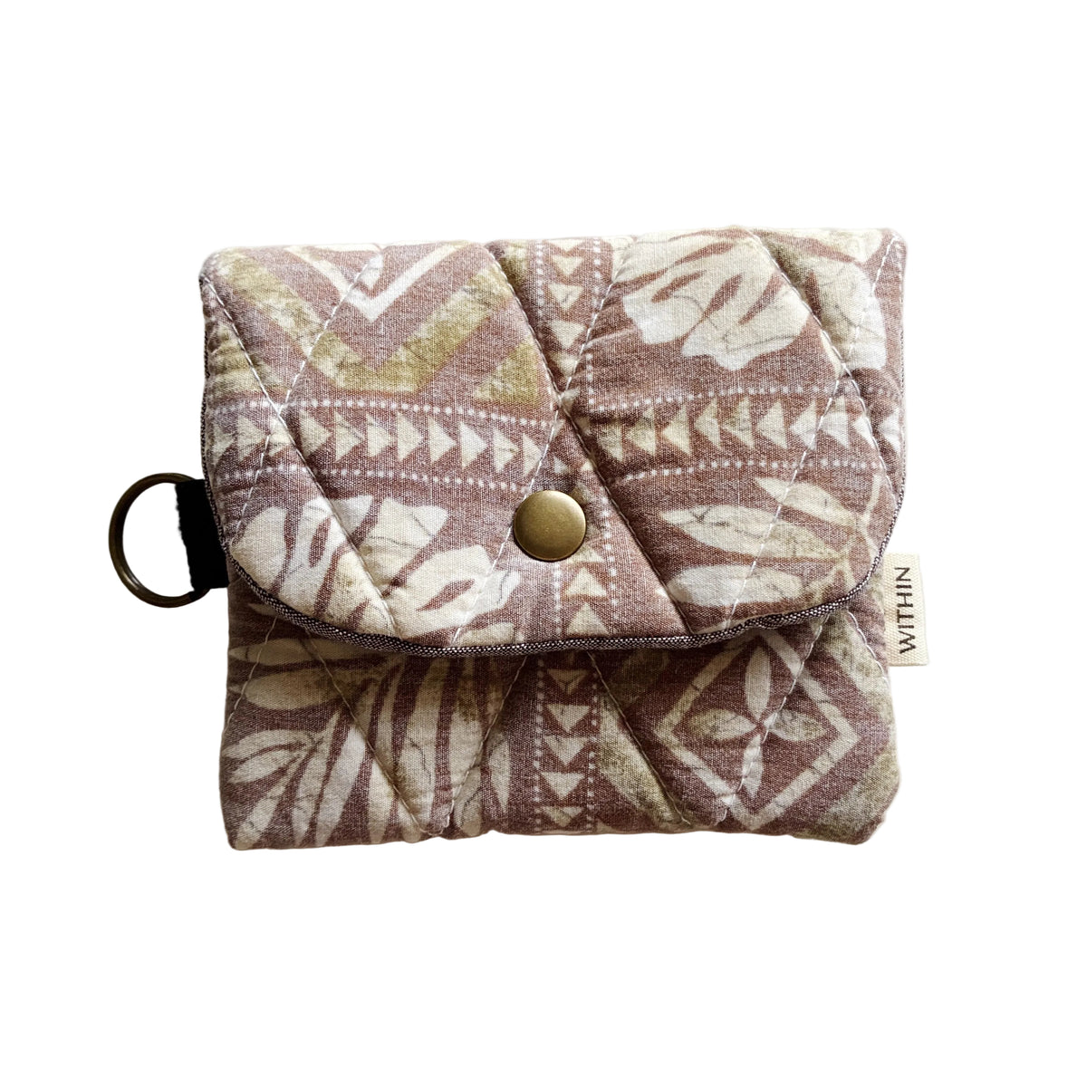 HANA HOU // MINI PUFFY WALLET 006 // Made in Hawaii with pre-loved aloha shirt