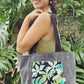 HANA HOU // Denim Pocket Tote 011 // Made in Hawai'i with upcycled fabrics