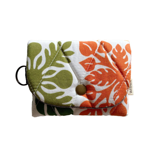 HAWAII ARTIST  // MINI PUFFY WALLET 009 // Print Design by Kapuanani Creations