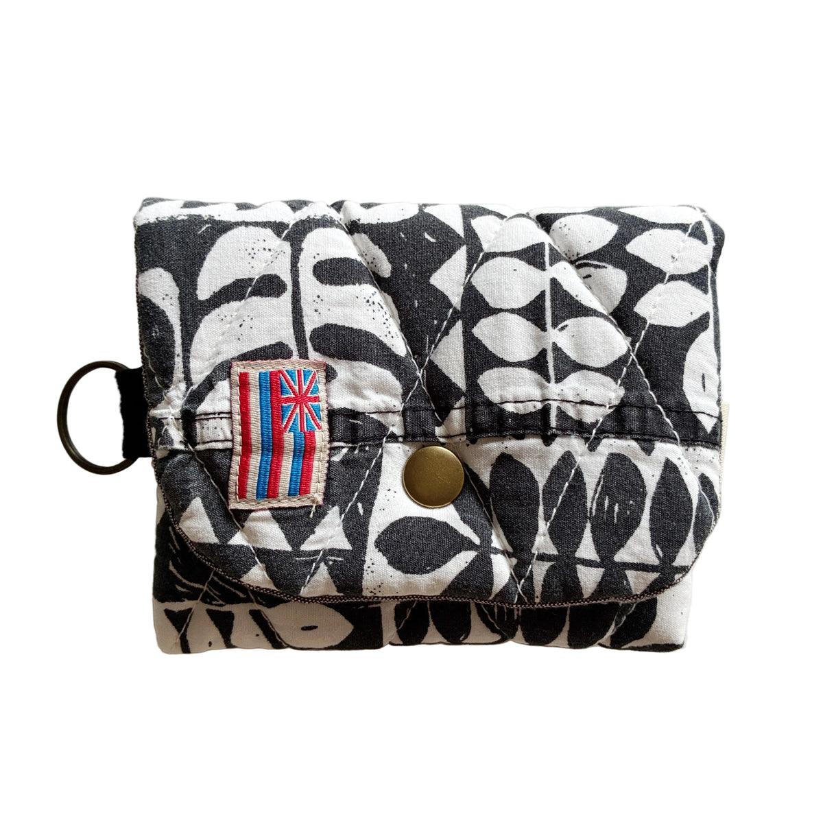HANA HOU // MINI PUFFY WALLET 003 // Made in Hawaii with pre-loved aloha shirt