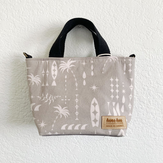 HANA HOU // Mini Tote Crossbody 008 // Made in Hawaii with pre-loved aloha shirt