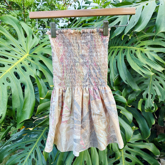 HANA HOU // Ka'ina Top 010 // Made in Hawai'i with pre-loved aloha shirt