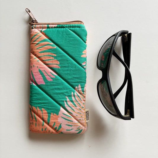 Hawai'i Artist  / Sunglass Pouch 001 / Made in Hawaii // Print Design by Kris Wong Design