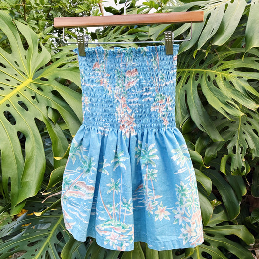 HANA HOU // Ka'ina Top 013 // Made in Hawai'i with pre-loved aloha shirt