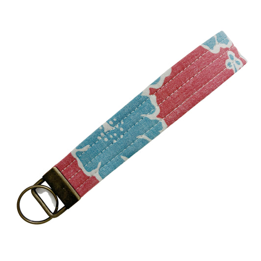 HANA HOU // Key Strap 005 // Made in Hawaii with preloved aloha shirt
