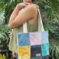 HANA HOU // Patchy Tote 002 // Made with upcycled fabrics