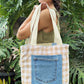 HANA HOU // Patchy Tote 004 // Made with upcycled fabrics