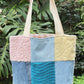 HANA HOU // Patchy Tote 004 // Made with upcycled fabrics