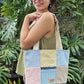 HANA HOU // Patchy Tote 004 // Made with upcycled fabrics