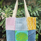 HANA HOU // Patchy Tote 003 // Made with upcycled fabrics