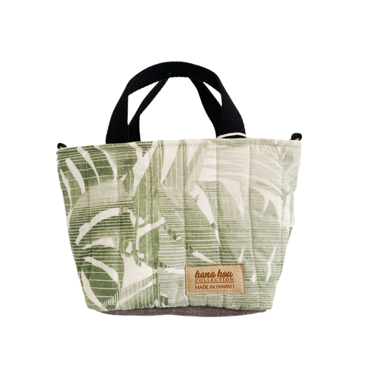 HANA HOU // PUFFY MINI CROSSBODY TOTE 012 // Made in Hawai'i with pre-loved aloha shirt