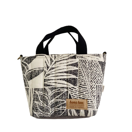 HANA HOU // PUFFY MINI CROSSBODY TOTE 010 // Made in Hawai'i with pre-loved aloha shirt