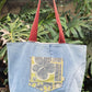 HANA HOU // Denim Pocket Tote 003 // Made in Hawai'i with upcycled fabrics