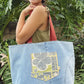 HANA HOU // Denim Pocket Tote 003 // Made in Hawai'i with upcycled fabrics