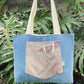 HANA HOU // Denim Pocket Tote 009 // Made in Hawai'i with upcycled fabrics