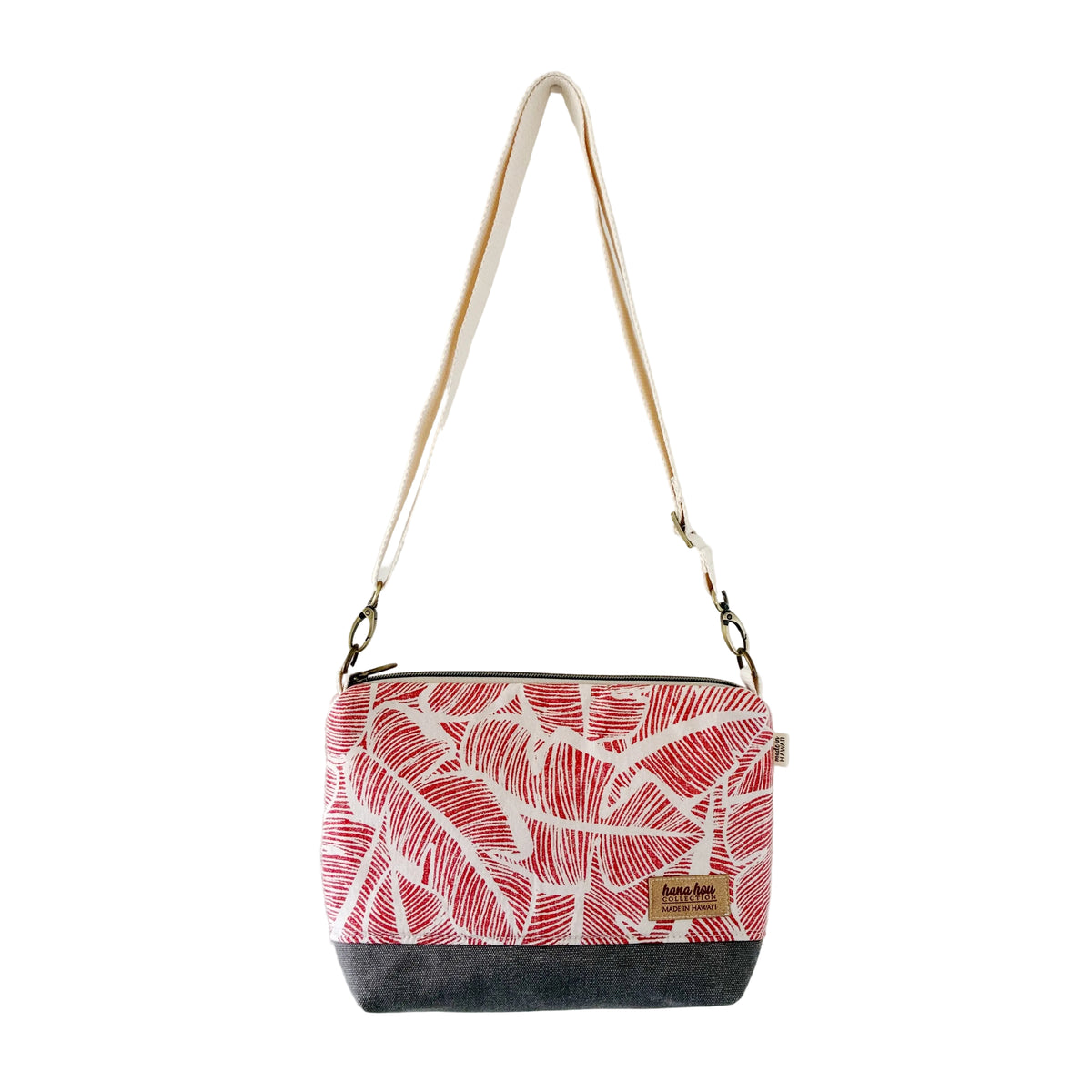 HANA HOU // Medium Crossbody  005 // Made in Hawaii with pre-loved aloha shirt