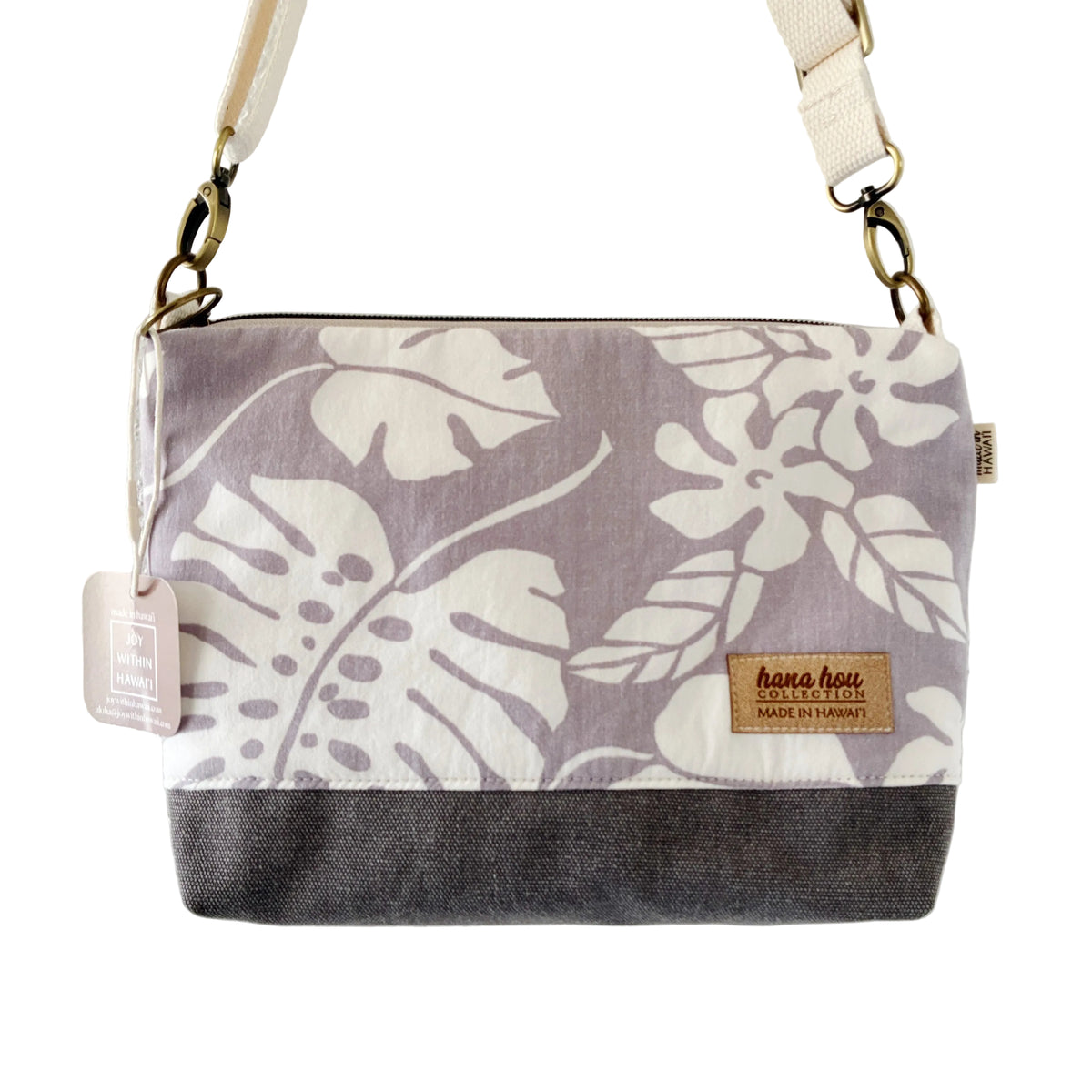 HANA HOU // Medium Crossbody  008 // Made in Hawaii with pre-loved aloha shirt