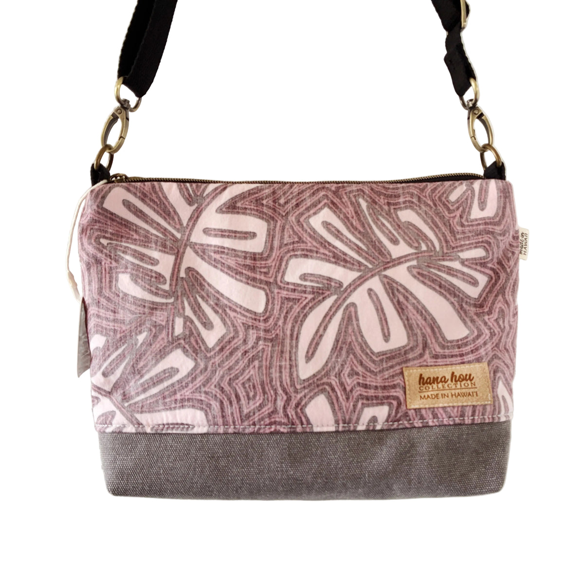 HANA HOU // Medium Crossbody  006 // Made in Hawaii with pre-loved aloha shirt