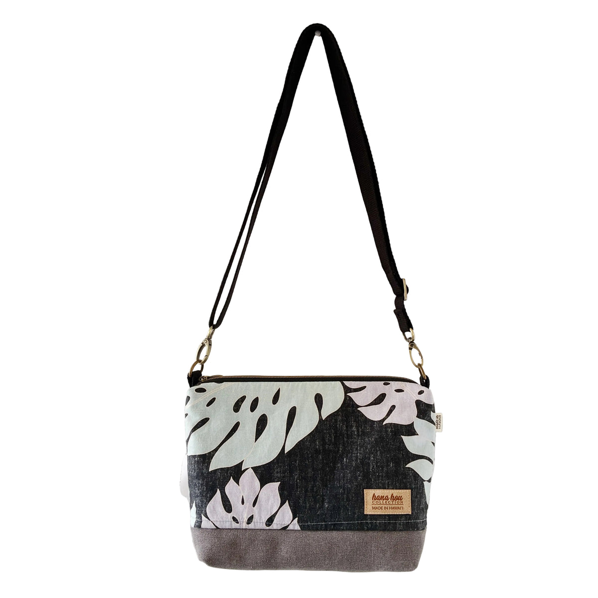 HANA HOU // Medium Crossbody  003 // Made in Hawaii with pre-loved aloha shirt