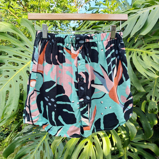 HANA HOU // Coco Top 002 // Made in Hawai'i with pre-loved aloha shirt