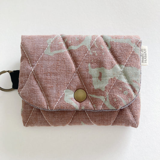 HANA HOU // PUFFY WALLET 006 // Made in Hawaii with pre-loved aloha shirt