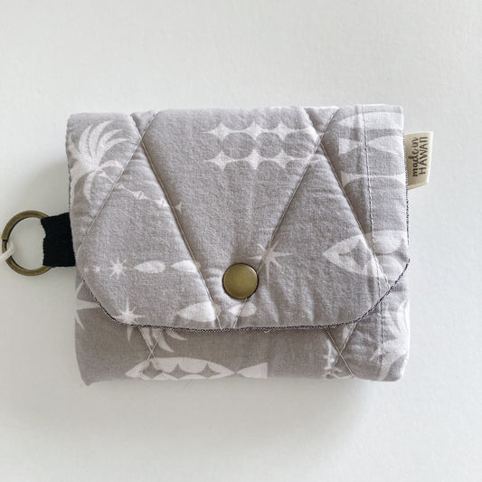 HANA HOU // PUFFY WALLET 004 // Made in Hawaii with pre-loved aloha shirt