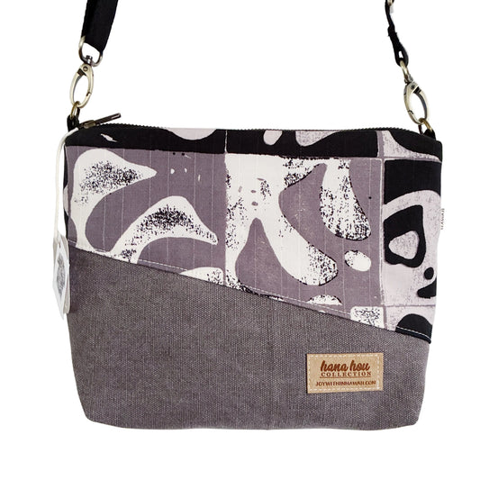 HANA HOU // Diagonal Crossbody 001 // Made in Hawai'i with pre-loved aloha shirt