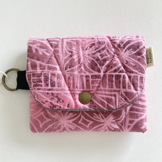 HANA HOU // PUFFY WALLET 001 // Made in Hawaii with pre-loved aloha shirt