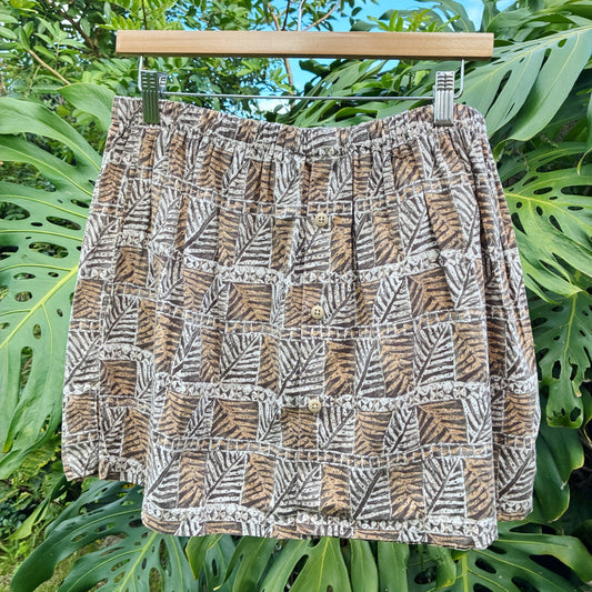 HANA HOU // Coco Top 019 // Made in Hawai'i with pre-loved aloha shirt