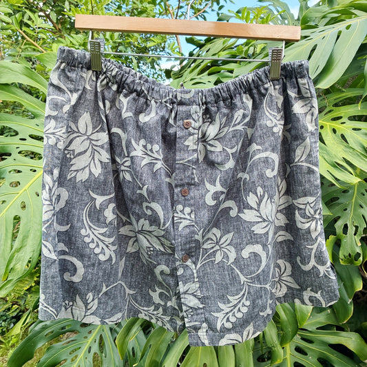 HANA HOU // Coco Top 017 // Made in Hawai'i with pre-loved aloha shirt