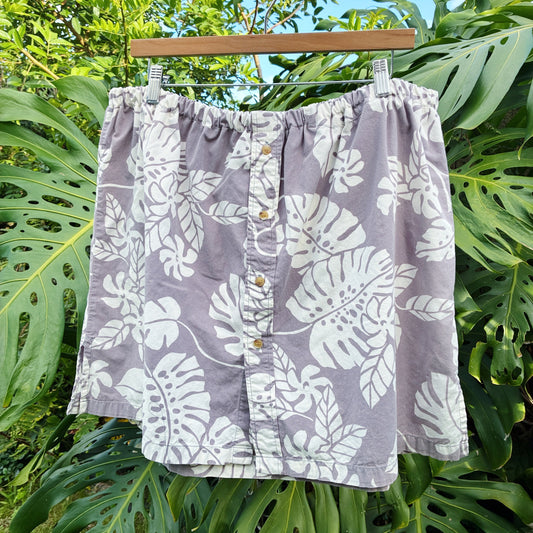 HANA HOU // Coco Top 020 // Made in Hawai'i with pre-loved aloha shirt