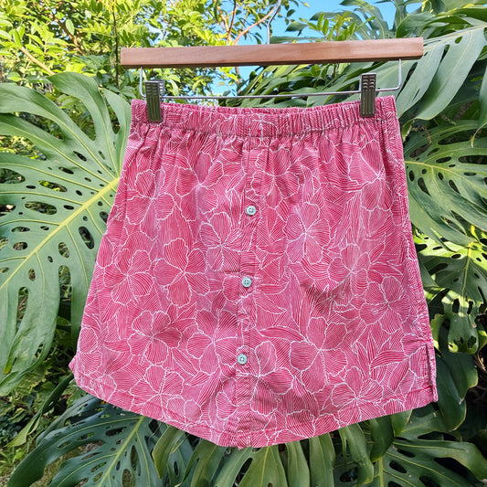 HANA HOU // Coco Top 001 // Made in Hawai'i with pre-loved aloha shirt
