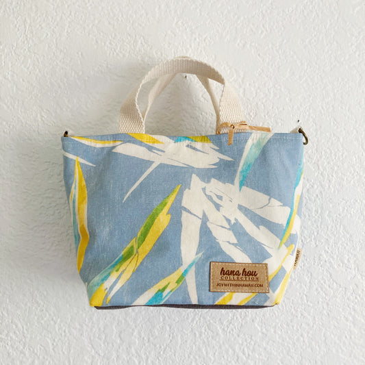 HANA HOU // Mini Tote Crossbody 010 // Made in Hawaii with pre-loved aloha shirt