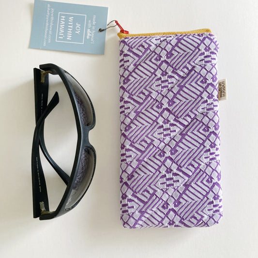 Hana Hou / Sunglass Pouch 001 / Made in Hawaii with upcycled fabric