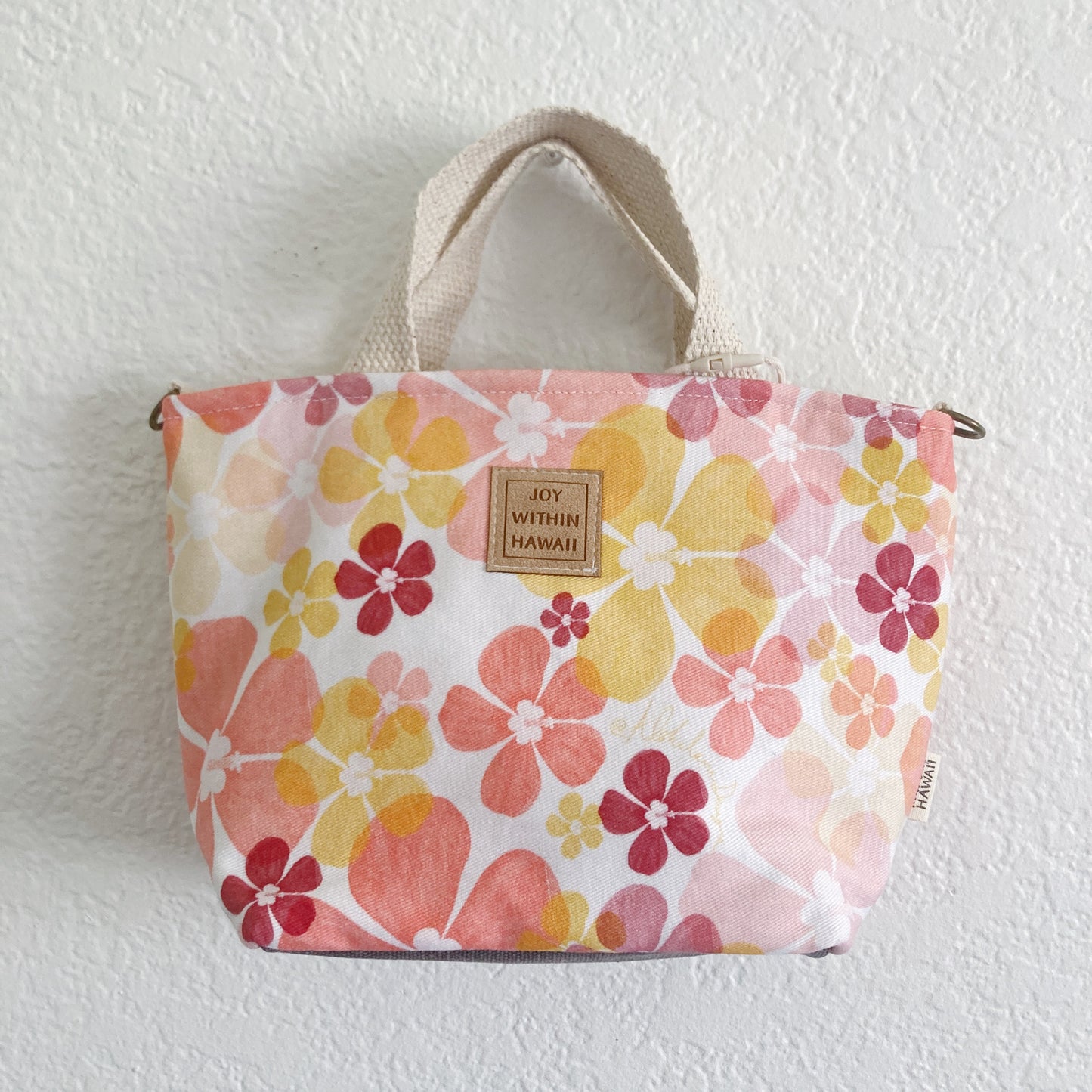 HAWAI'I ARTIST // Mini Tote Crossbody 001 // Print design by Alohilani Designs