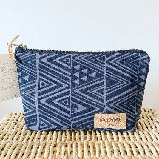 HANA HOU // Jumbo Pencil Pouch 005 // Made in Hawaii with pre-loved aloha shirts