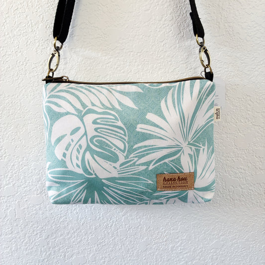 HANA HOU // Small Crossbody 010 // Made in Hawaii with pre-loved aloha shirt