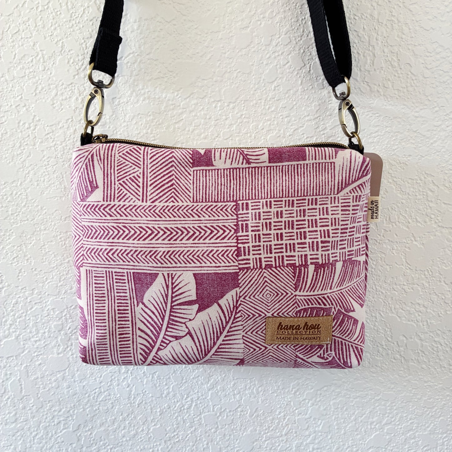 HANA HOU // Small Crossbody 002 // Made in Hawaii with pre-loved aloha shirt