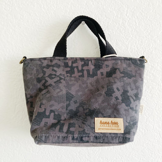 HANA HOU // Mini Tote Crossbody 001 // Made in Hawaii with pre-loved aloha shirt