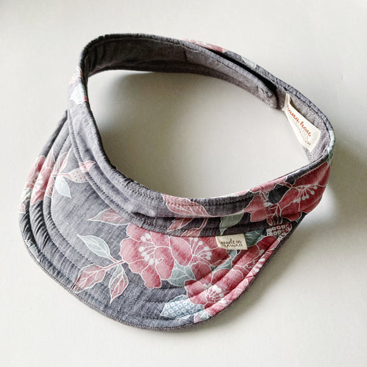 HANA HOU // Aloha Visor 001 // Made in Hawaii with pre-loved aloha shirt