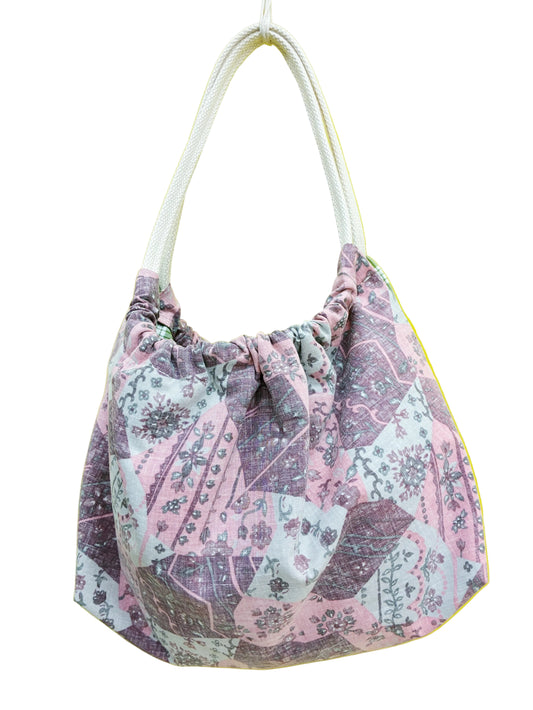 HANA HOU // 'OLINA TOTE 004 // Made with pre-loved aloha shirts + palaka