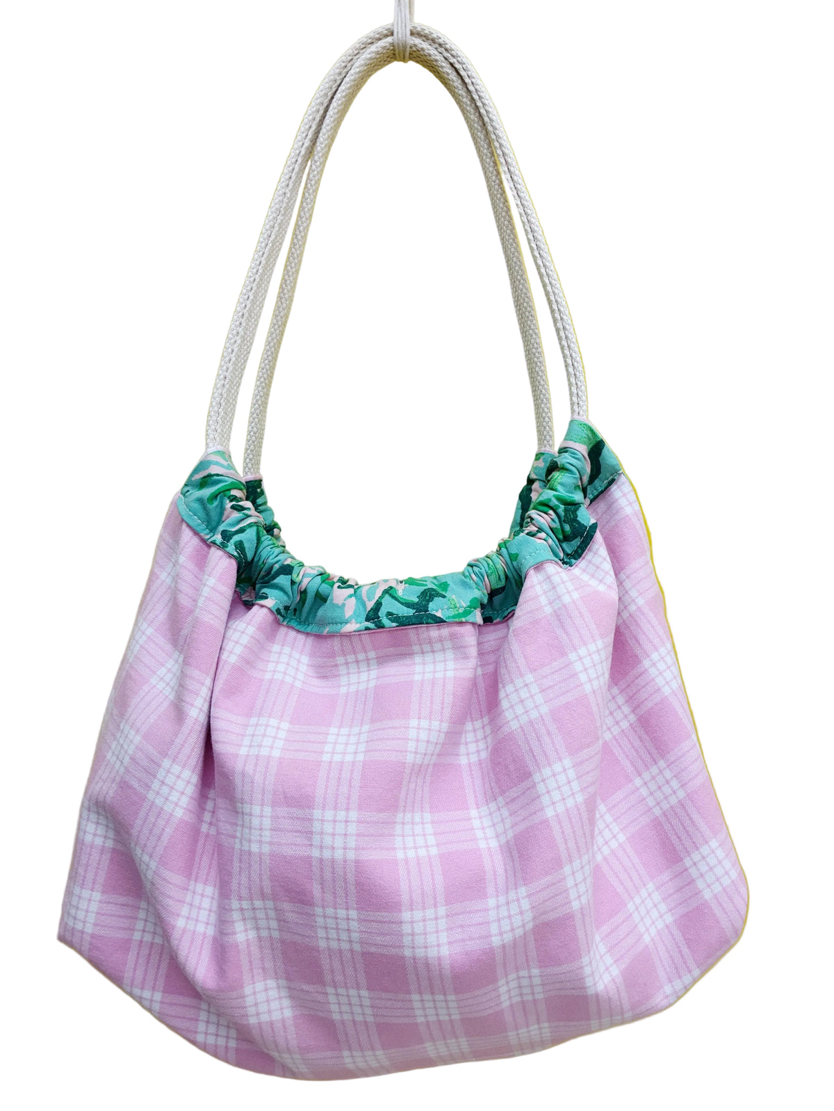 HANA HOU // 'OLINA TOTE 002 // Made with pre-loved aloha shirts + palaka