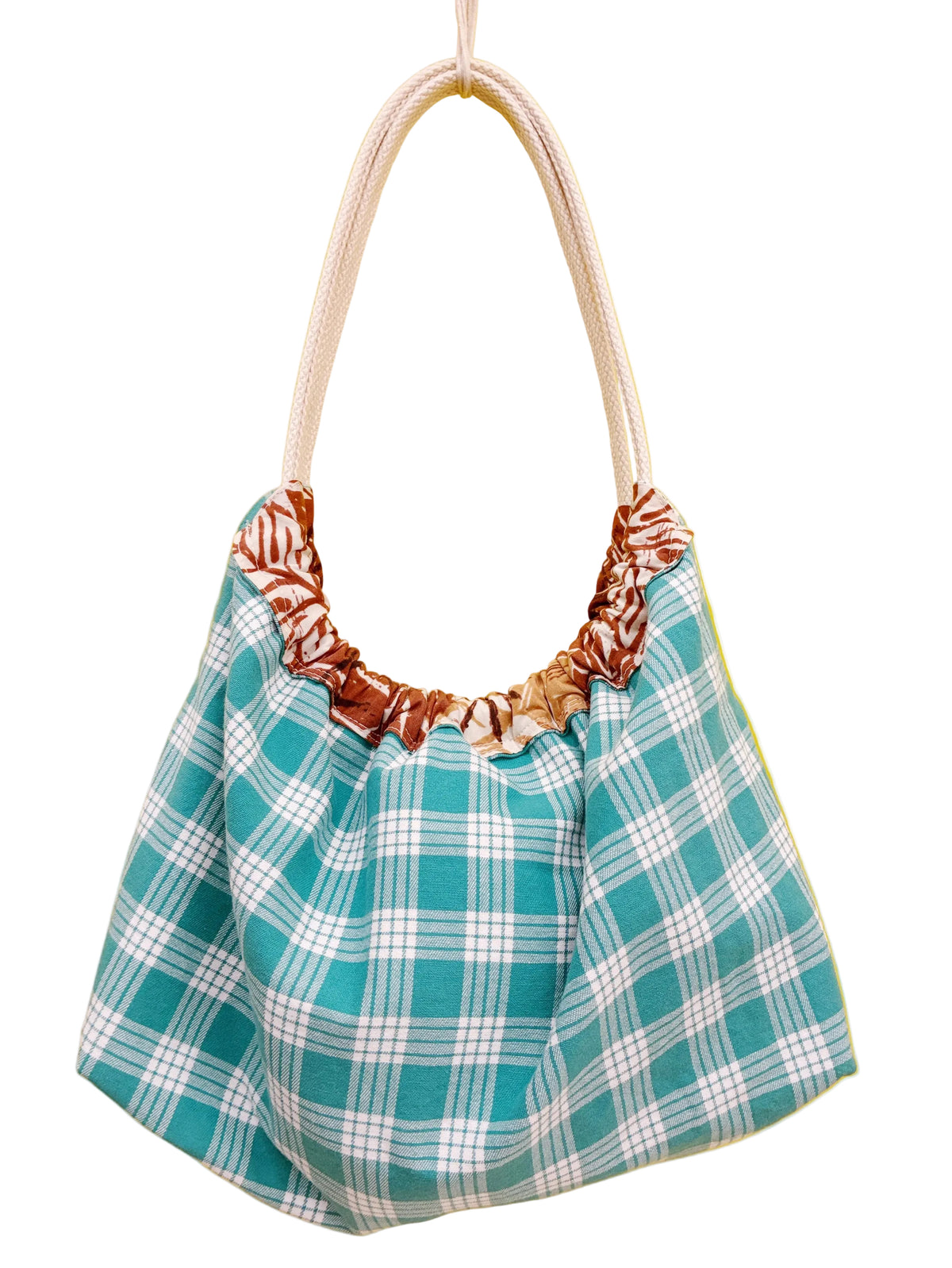 HANA HOU // 'OLINA TOTE 001 // Made with pre-loved aloha shirts + palaka